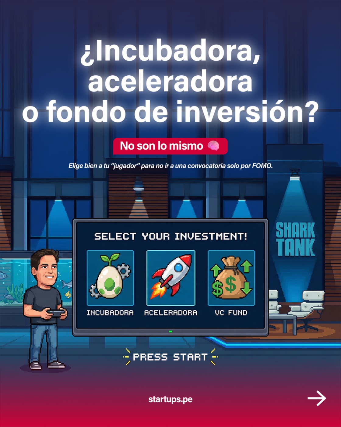 Pieza de redes de startups.pe
